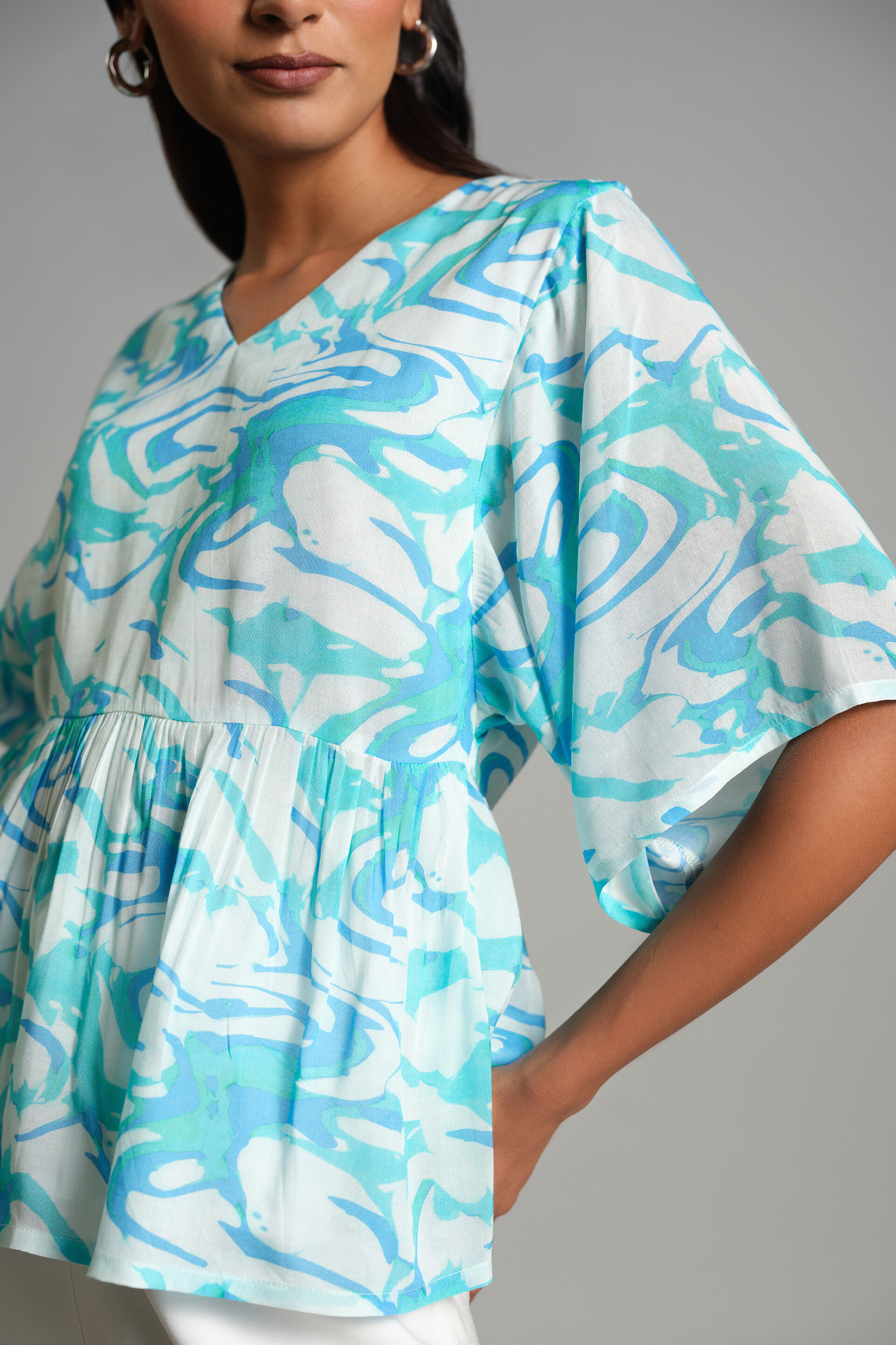 Blue Wave Top, Blue, image 7